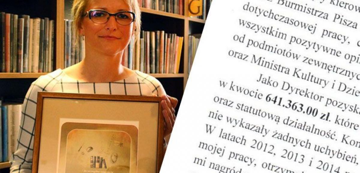 Oświadczenie byłej Dyrektor Biblioteki Agnieszki Tańculi