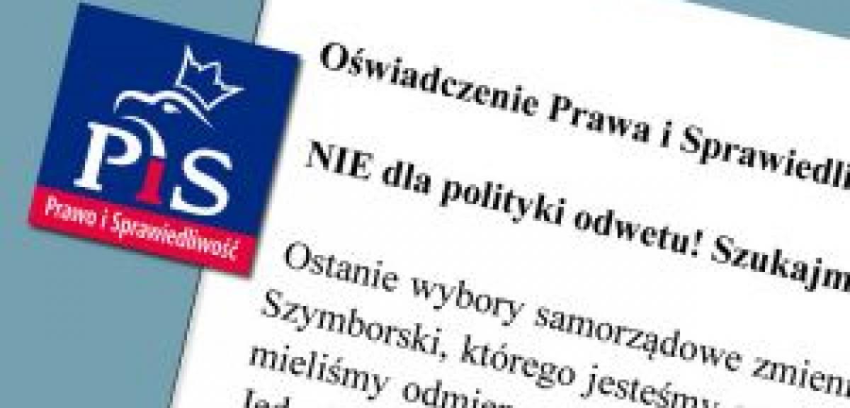  NIE dla polityki odwetu! Szukajmy wspólnego dobra!