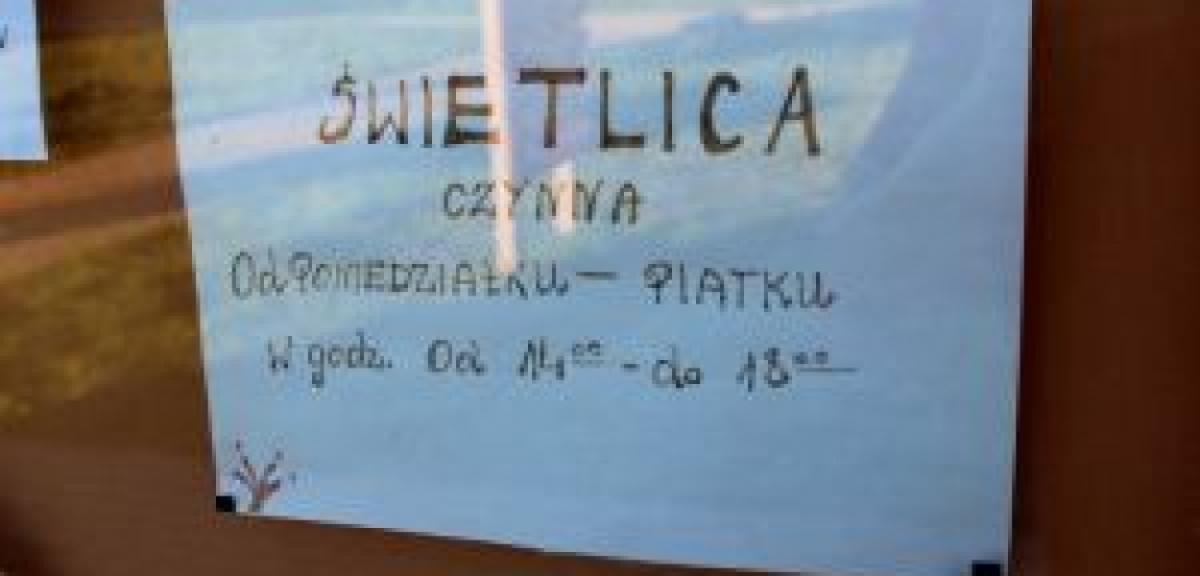 Świetlice w rękach sołtysów