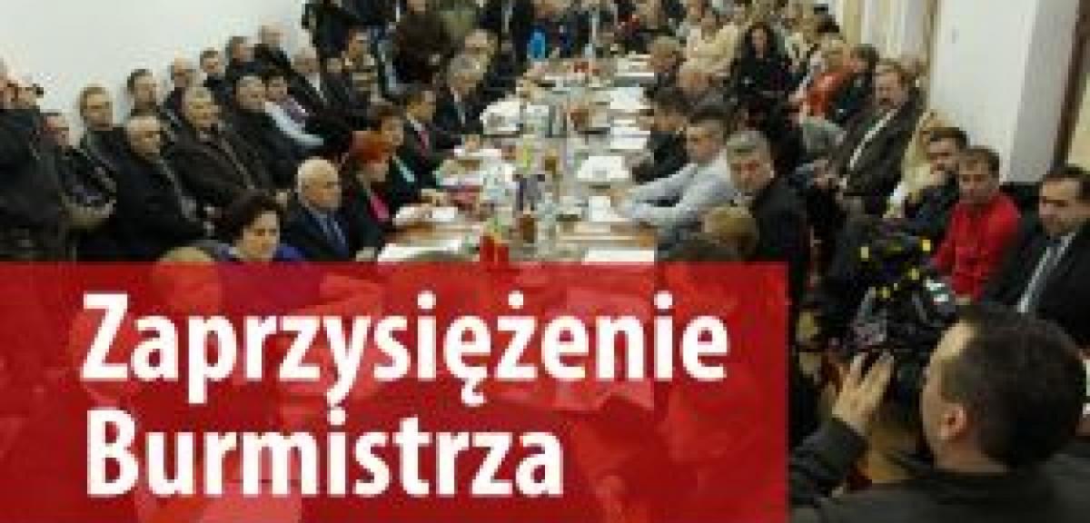 Uroczyste zaprzysiężenie Burmistrza
