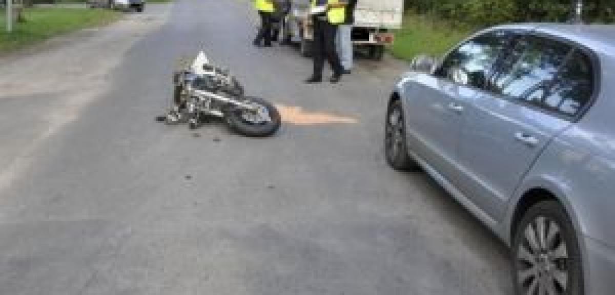 Nie ustąpił pierwszeństwa motocykliście