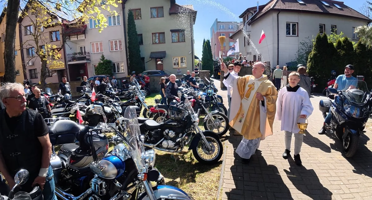 Rozpoczęcie sezonu motocyklowego w Piszu 03.05.2026. Uroczysta Msza Święta i poświęcenie maszyn