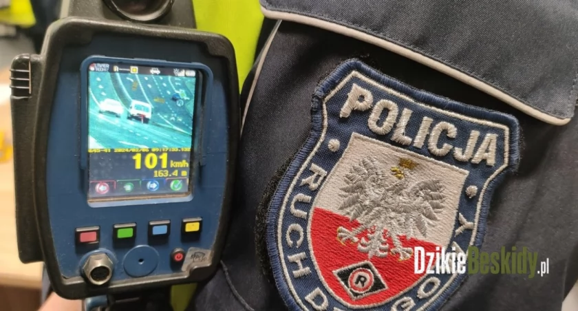 Policja w Bielsku-Białej zatrzymała rekordowo szybkie auta na ulicy Warszawskiej