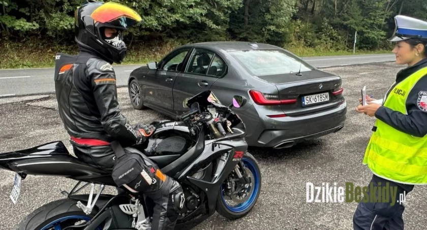 Sezon motocyklowy na beskidzkich trasach pod lupą policji