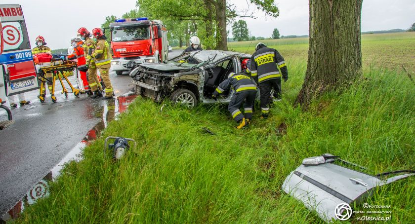 Wypadek koło Ligoty Małej