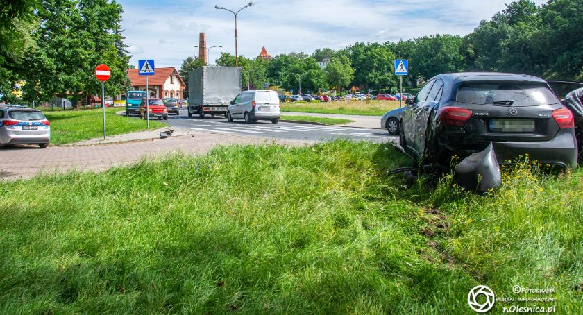 Wypadek na Wałowej - kierwca pod wpływem alkoholu