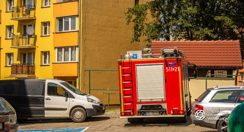 Interwencja strażaków na Rycerskiej