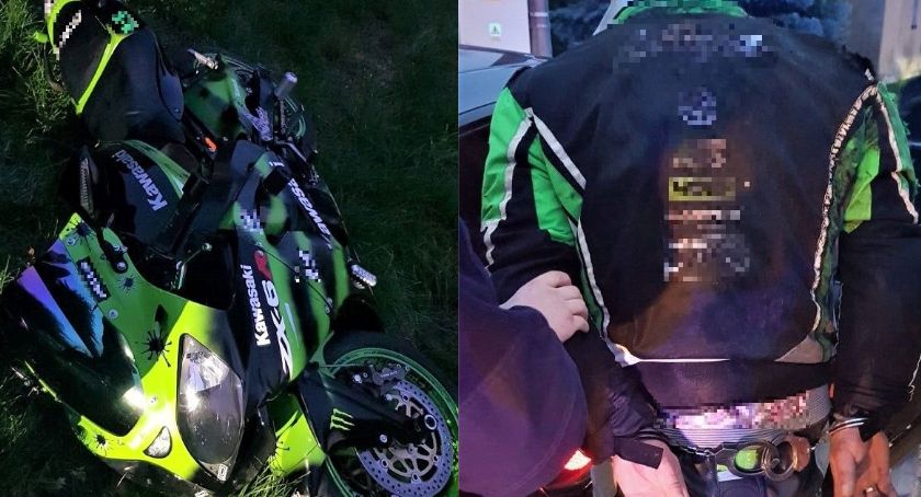 Pościg za motocyklistą - VIDEO