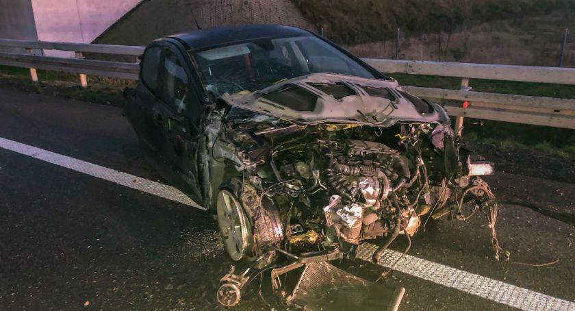 Wypadek na trasie S8 koło Sycowa