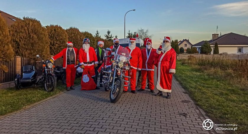 Mikołaje na motorach w Bogusławicach