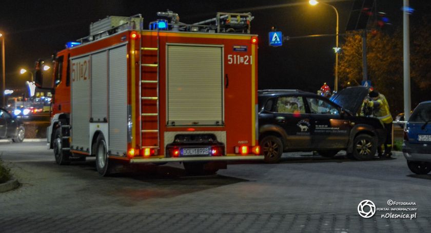 Miał być pożar samochodu przy Lidlu - okazało się, że to niegroźne zdarzenie