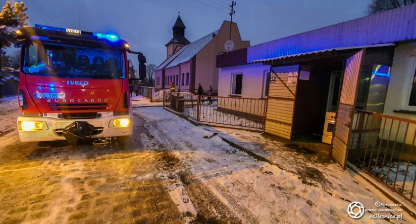 Pożar kotłowni w Bystrem