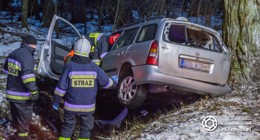 Poważny wypadek pod Bierutowem - interweniował śmigłowiec - FOTO - VIDEO