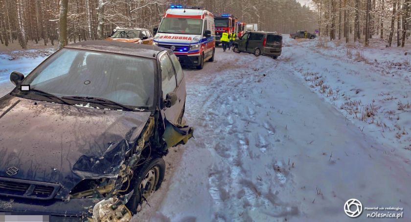 Wypadek na drodze pomiędzy Miodarami a Sosnówką