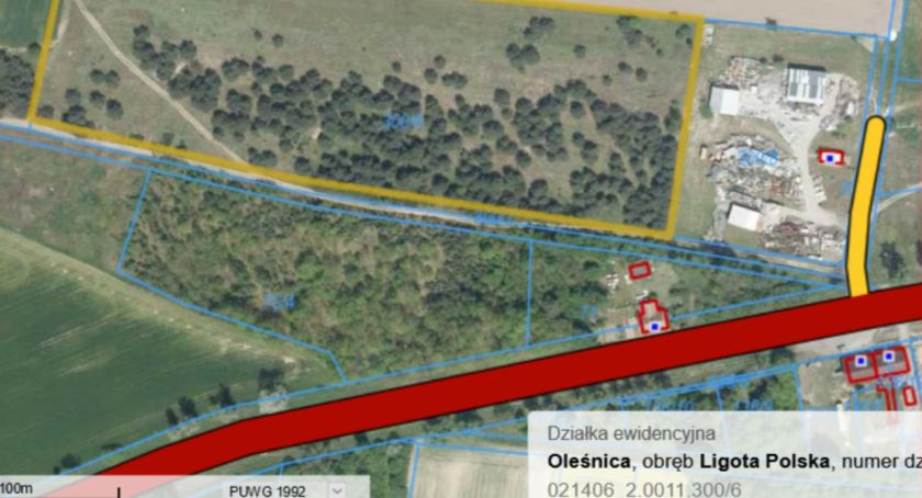 Działka w Ligocie Polskiej - ogłoszenie o przetargu