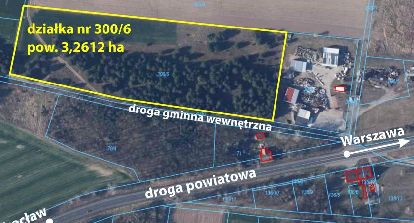 Gmina sprzedaje działkę