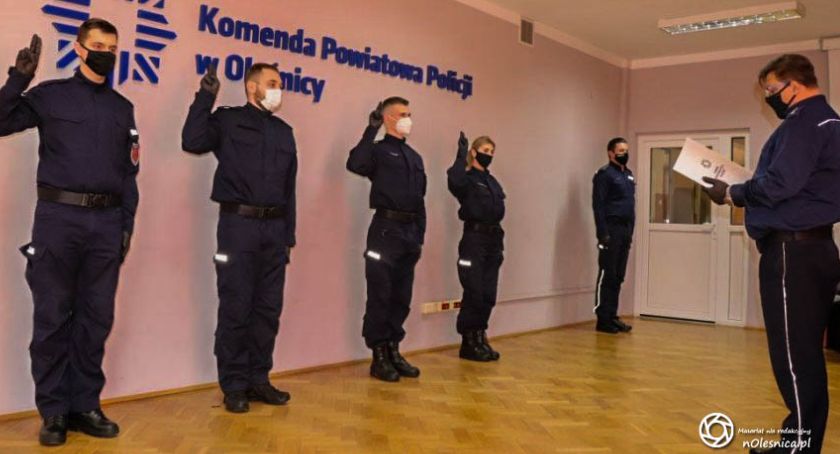 Oleśnica zyskała czterech nowych policjantów