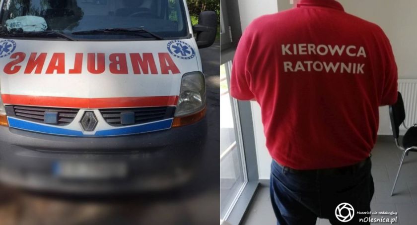 Pijany kierowca wyjechał na przejażdżkę karetką...