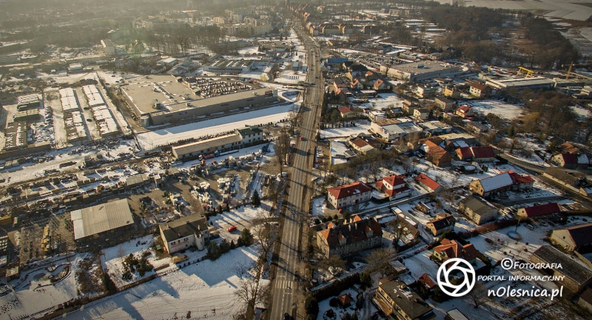 Dron ogląda Oleśnicę - tym razem zaglądnął na Spalice i do Zielonych ogrodów