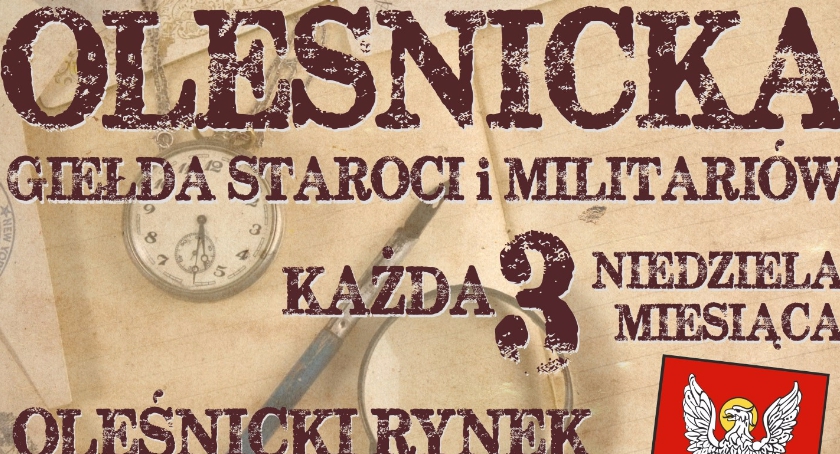 Giełda staroci na oleśnickim rynku