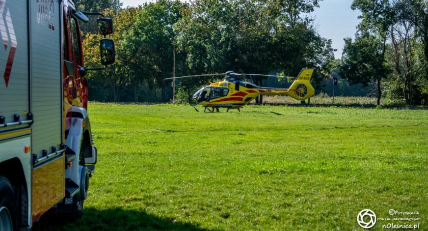 Śmigłowiec LPR wylądował na podzamczu