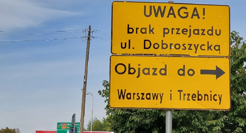 Dobroszycka jest częściowo zamknięta