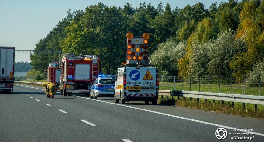 Na trasie S8 zapalił się samochód