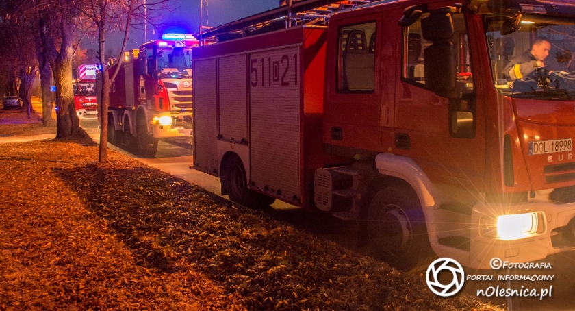 Interwencja straży na Moniuszki