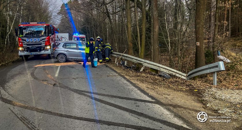 Wypadek na drodze Drogoszowice - Sądrożyce