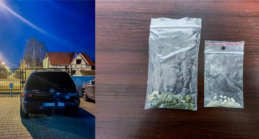 Bez prawa jazdy, za to z narkotykami