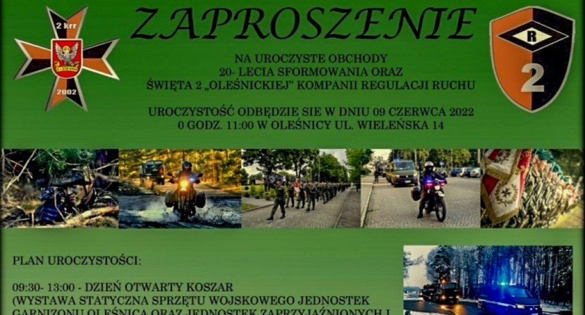20 – lecie sformowania - wojsko zaprasza do siebie