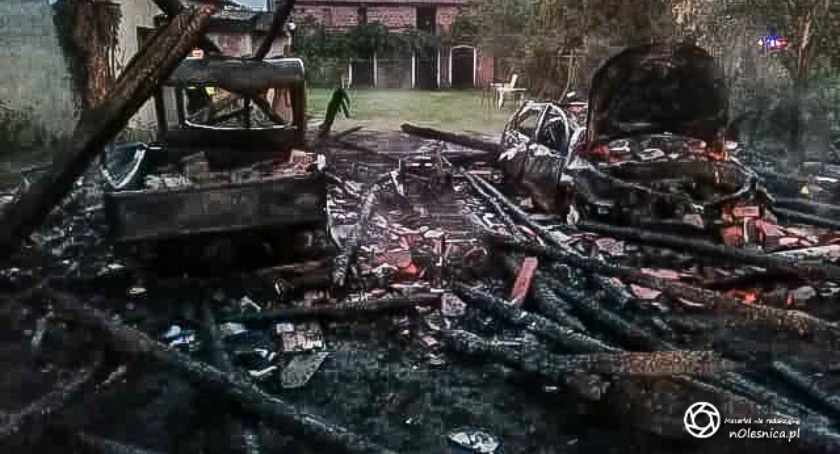 Pożar budynku gospodarczego w Smolnej