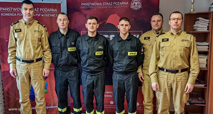 Trzech nowych strażaków rozpoczęło służbę