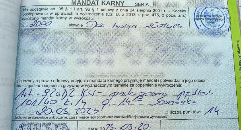 26 - latka straciła prawo jazdy za prędkość