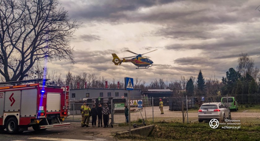 Mężczyzna z nożem wbitym w brzuch - interweniował śmigłowiec LPR