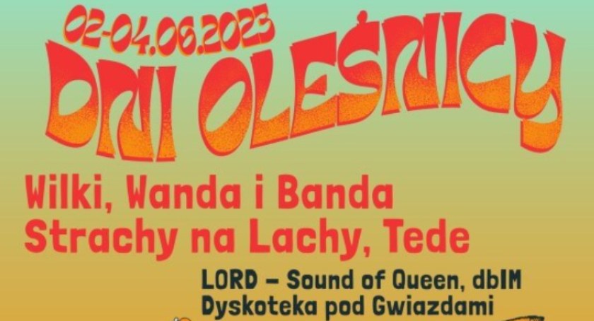 Znamy program Dni Oleśnicy 2023