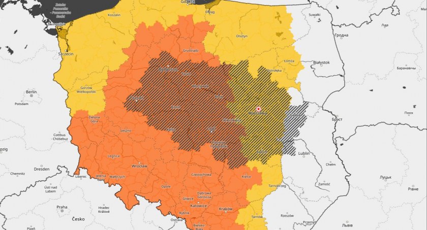 Uwaga na burze z gradem - ostrzeżenie meteorologiczne