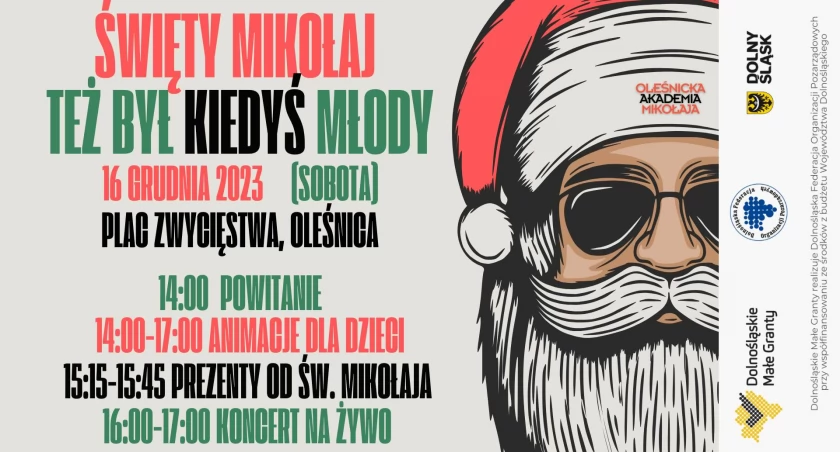 Oleśnicka Akademia Mikołaja zaprasza - Święty Mikołaj też był kiedyś młody