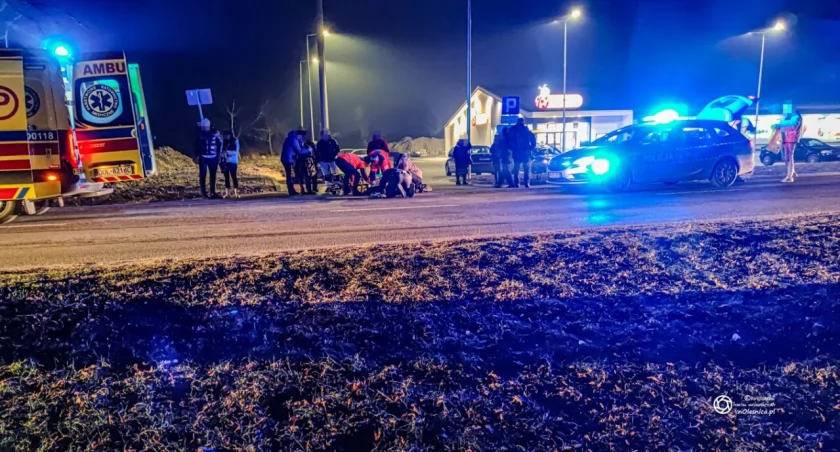Niestety, doszło do pierwszego potrącenia koło nowej Biedronki 