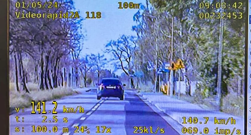 Ponad 140km/h w terenie zabudowanym
