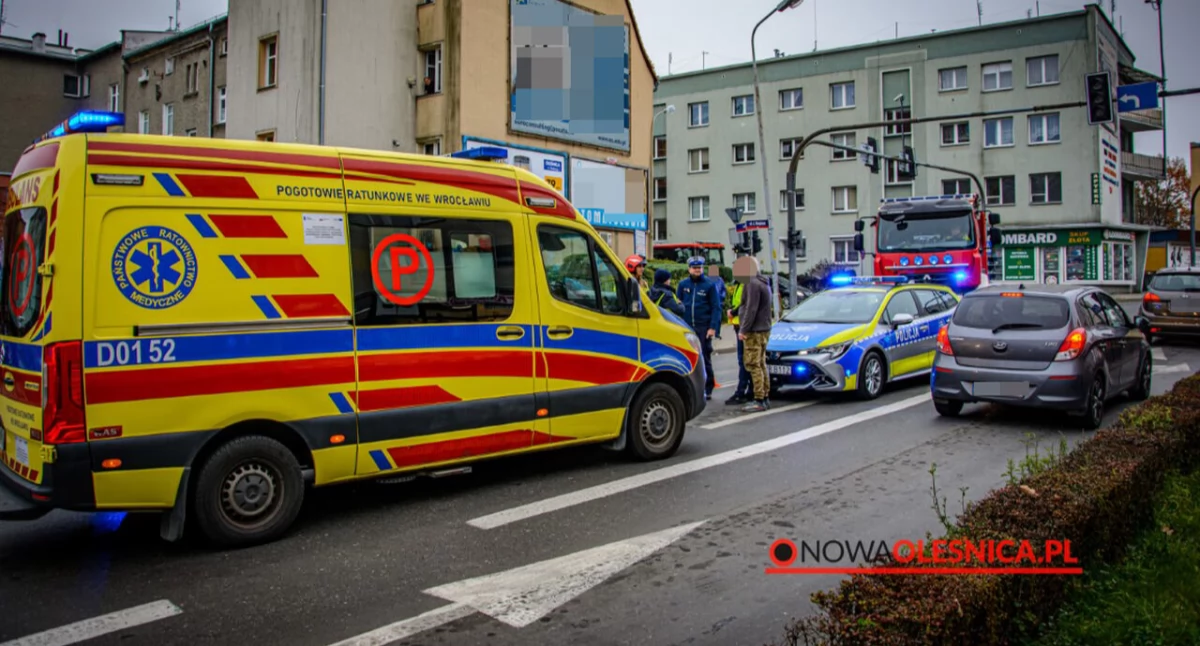 Potrącenie na skrzyżowaniu