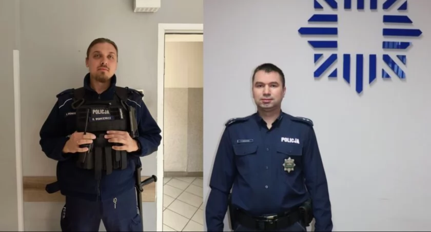 Oleśniccy policjanci wyłamali drzwi mieszkania by uratować kobietę