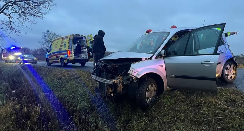 Wypadek koło Ligoty Wielkiej
