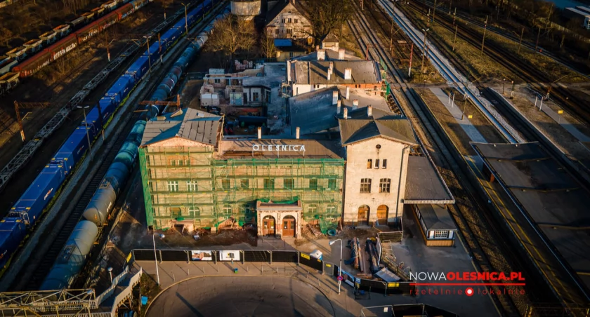 Remont oleśnickiego dworca PKP