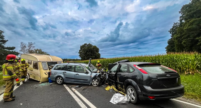 Poważny wypadek koło Sokołowic. Jedna osoba transportowana śmigłowcem LPR