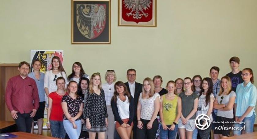 Czeska młodzież u starosty