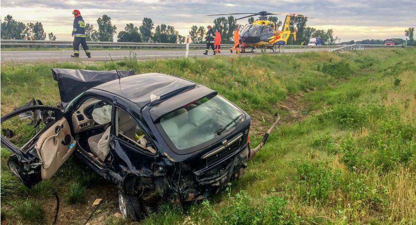 Poważny wypadek na S8