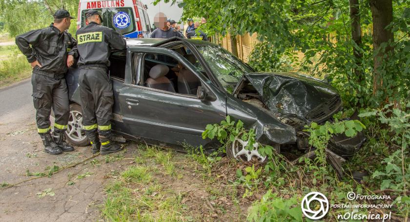 Nietrzeźwa kobieta uderzyła w drzewo Citroenem - FOTO - VIDEO