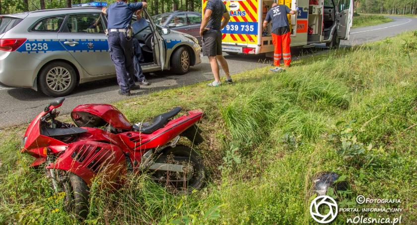Wypadek nietrzeźwego motocyklisty- AKTUALIZACJA