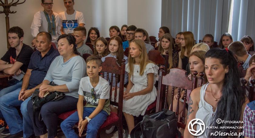 Ukraińska młodzież odwiedziła Wójta Gminy Oleśnica -VIDEO